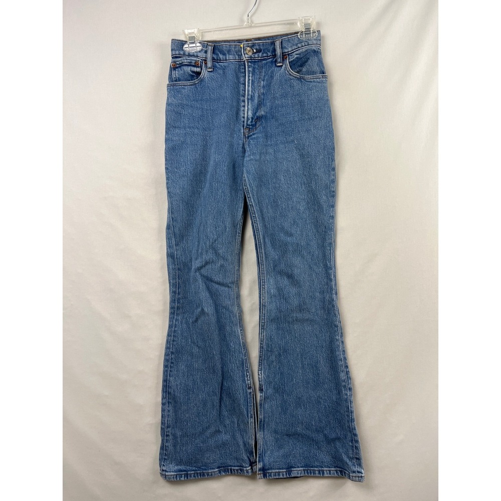 Abercrombie & Fitch Flare Jeans Womens 24/00S 70s Vintage Ultra High Rise Slit